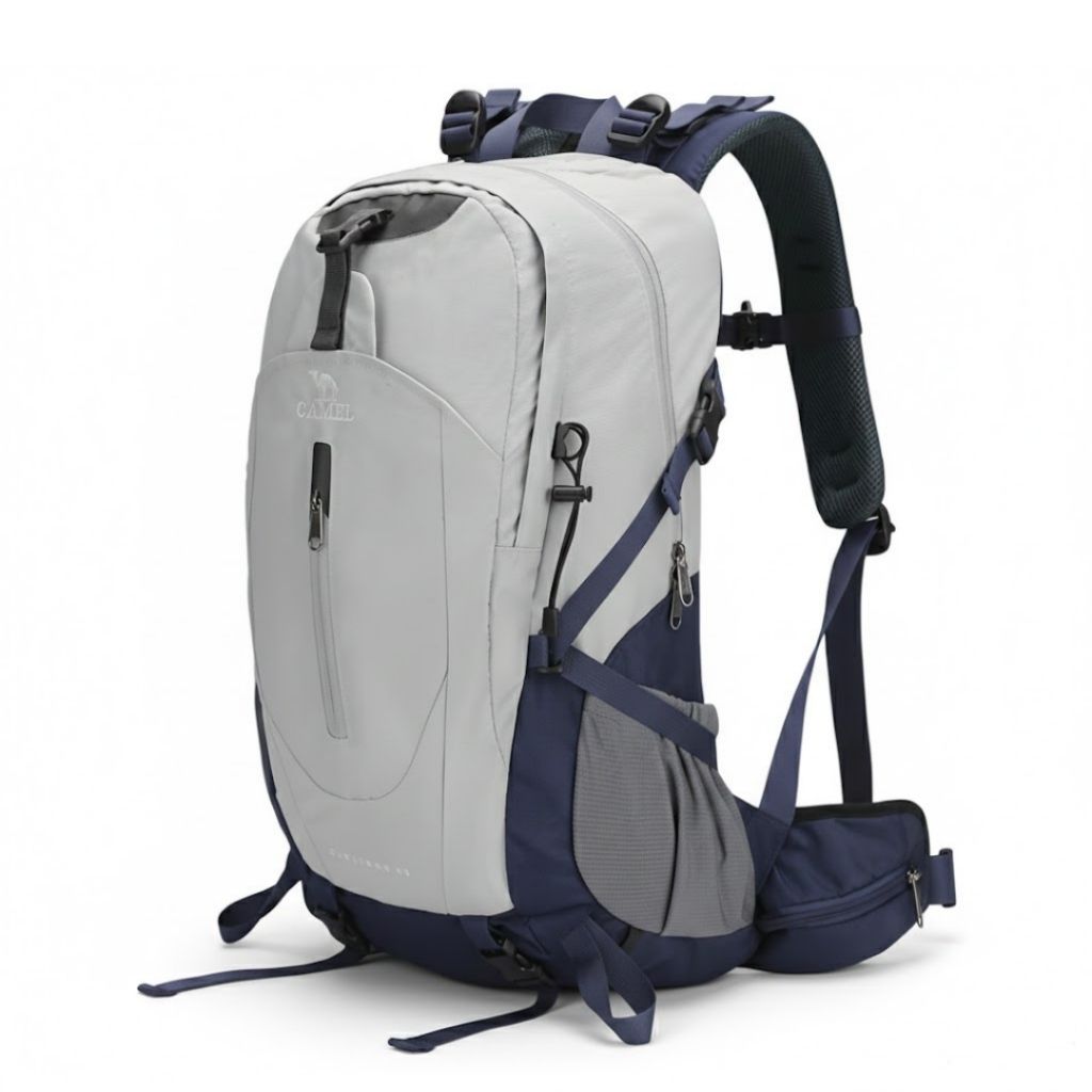 Mochila Hiker 40L  – Cinza Prata lateral