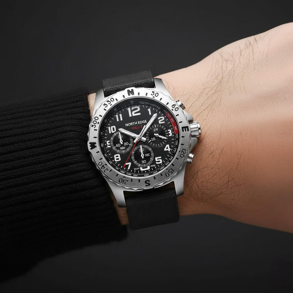 RELOGIO_AUTOMATICO_MASCULINO_MODELO_MACH)NO PULSO