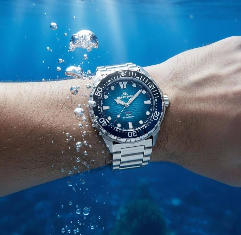 Relógios North Edge aqua