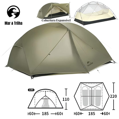 Barraca de Camping 3 Pessoas - UL PRO - Verde