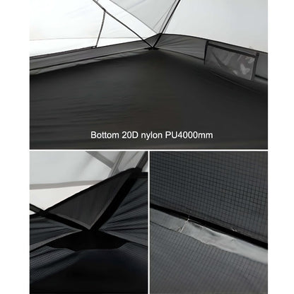 barraca de camping 2 pessoas piso 4000 mm coluna de agua