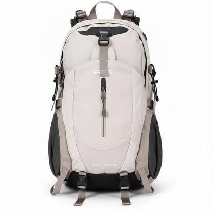 mochila de trilha caqui frente